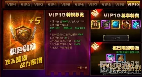 欢乐大作战vip等级费用