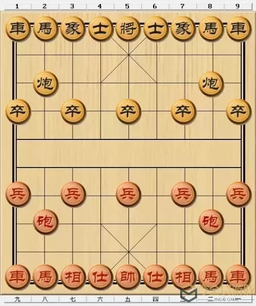 象棋摆放图片