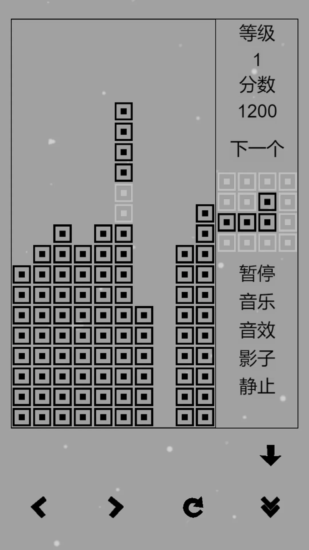 经典俄罗斯方块黑白版最新版