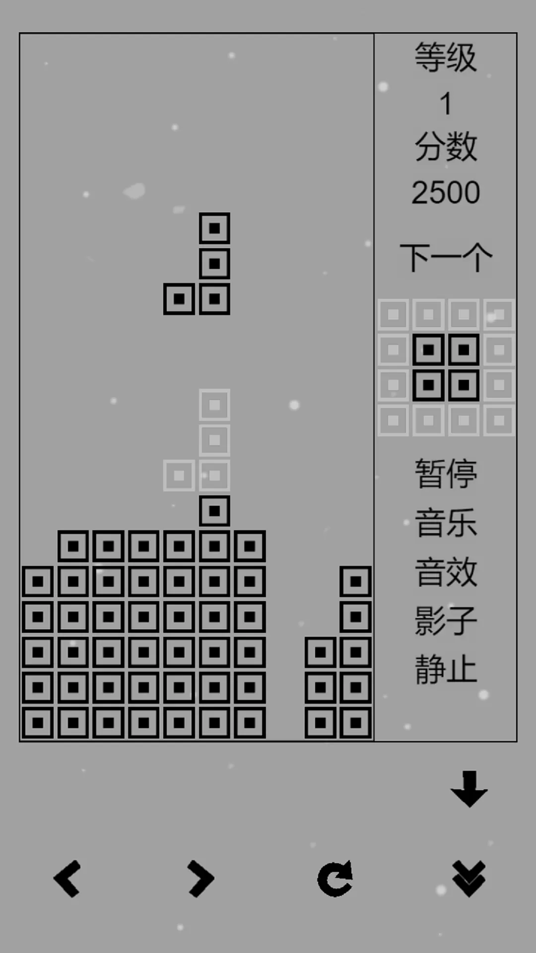 经典俄罗斯方块黑白版最新版